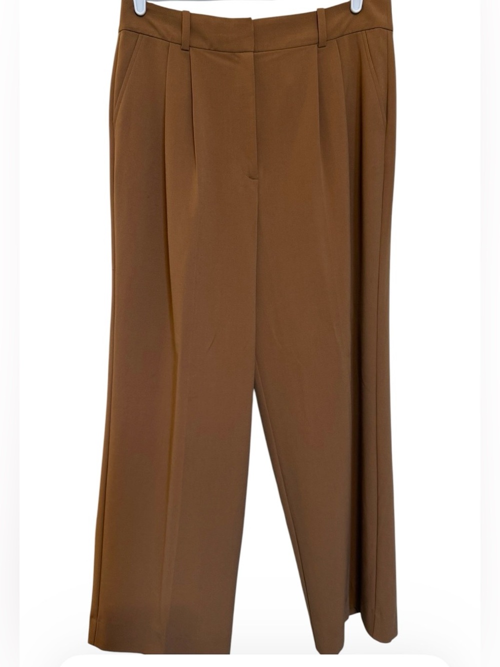 Halogen Camel Wide Leg Crop Pants Womens 14 Career Trouser Stretch